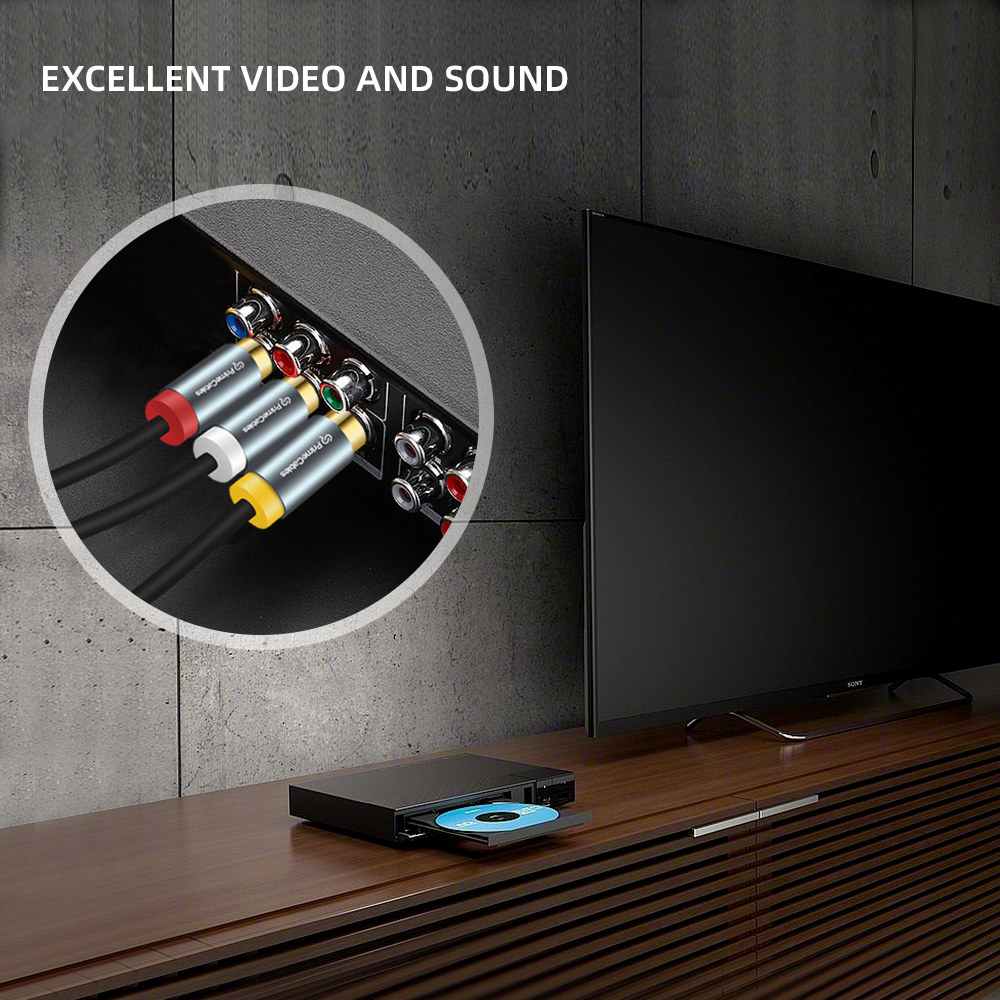 3 RCA Male to 3 RCA Male Cable