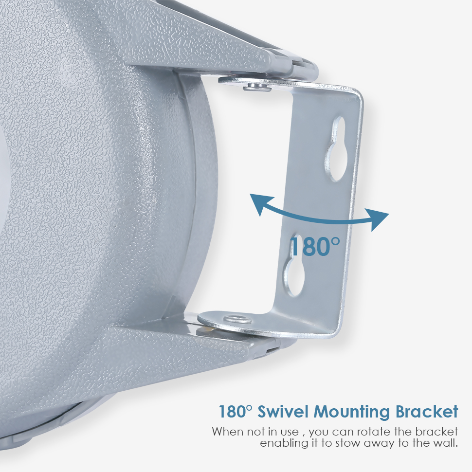 40Ft Heavy Duty Retractable Outdoor Clothesline, Wall Mounted