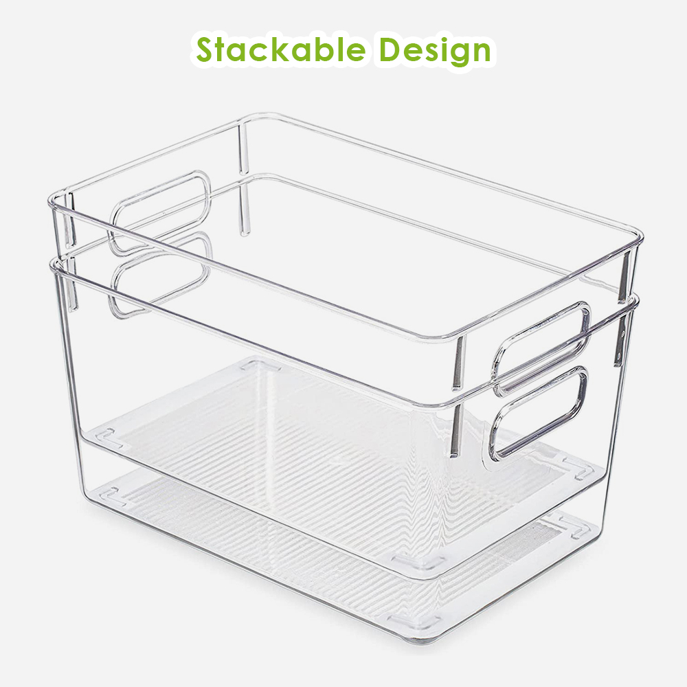 Clear Refrigerator Organizer Bins