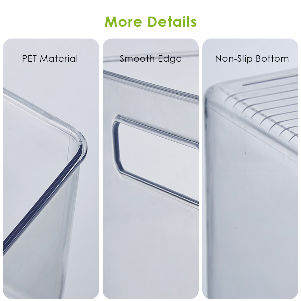 Clear Refrigerator Organizer Bins