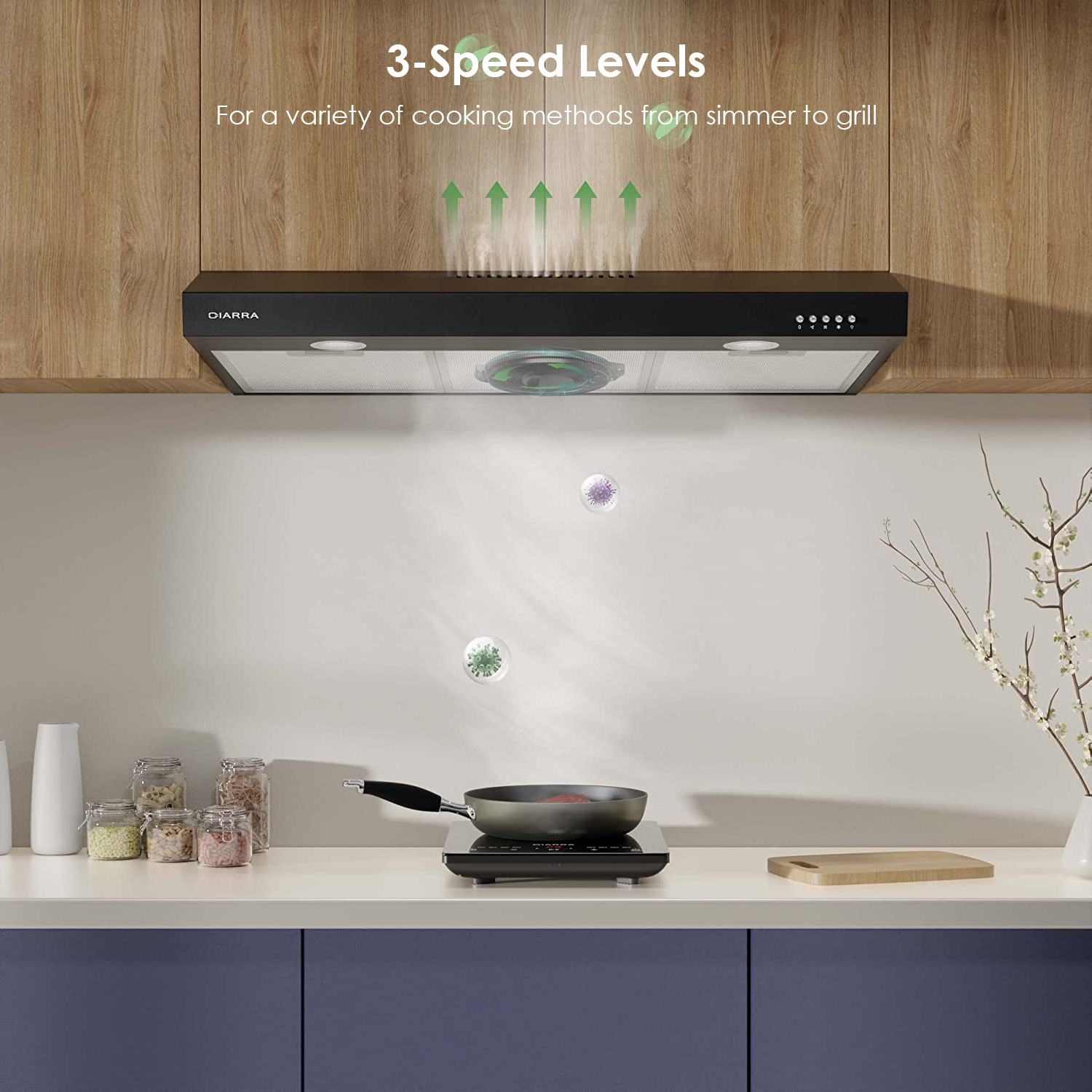 CIARRA 30-inch Under Cabinet Range Hood