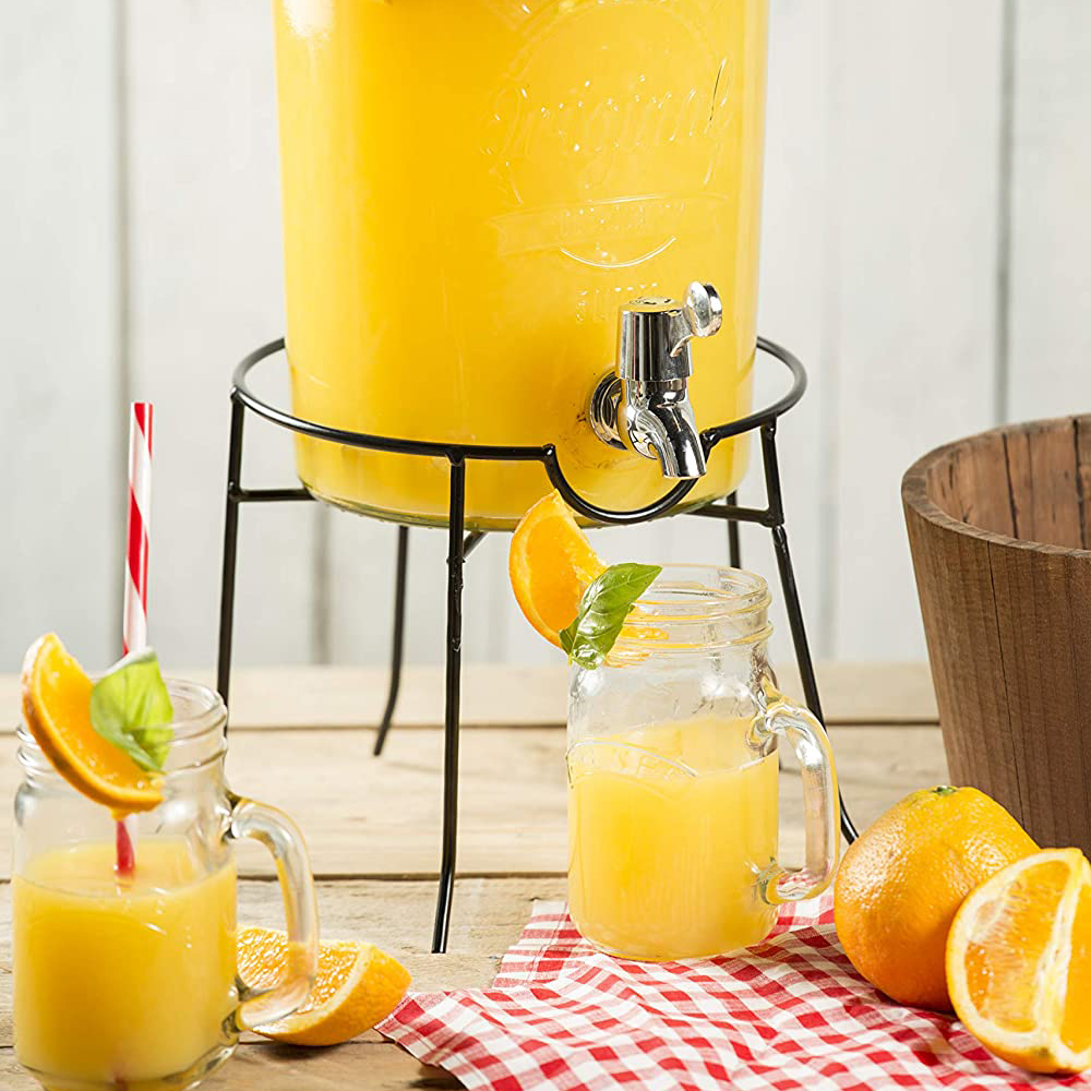 Support Distributeur De Boissons En Acrylique - Support Jus/Limonade Jusqu'à 13,6 Kg - Pour Fêtes & Maison