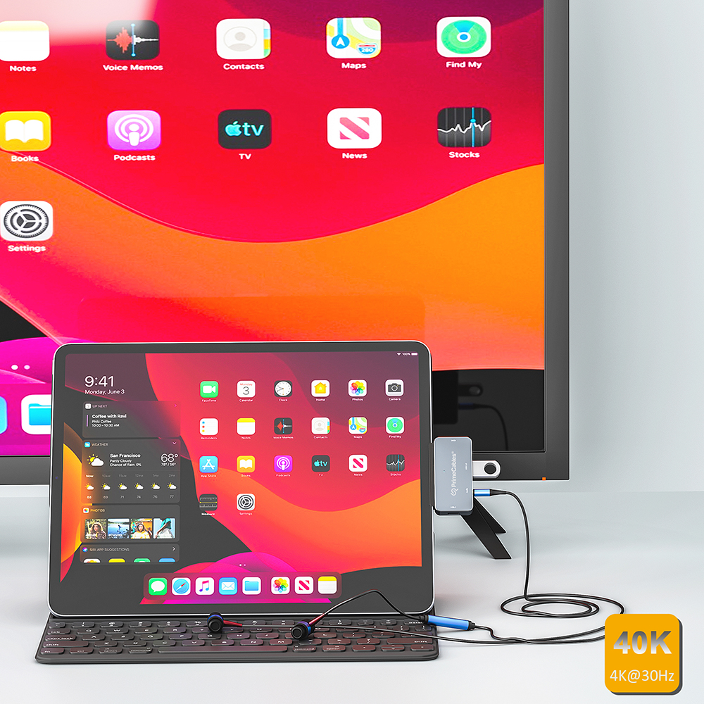 4 in 1 USB C Adapter with 4K HDMI, USB 3.0, PD Charging, 3.5mm