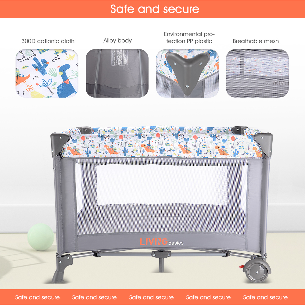 Portable Baby Playard And Changing Table, Foldable Suitable For Home
