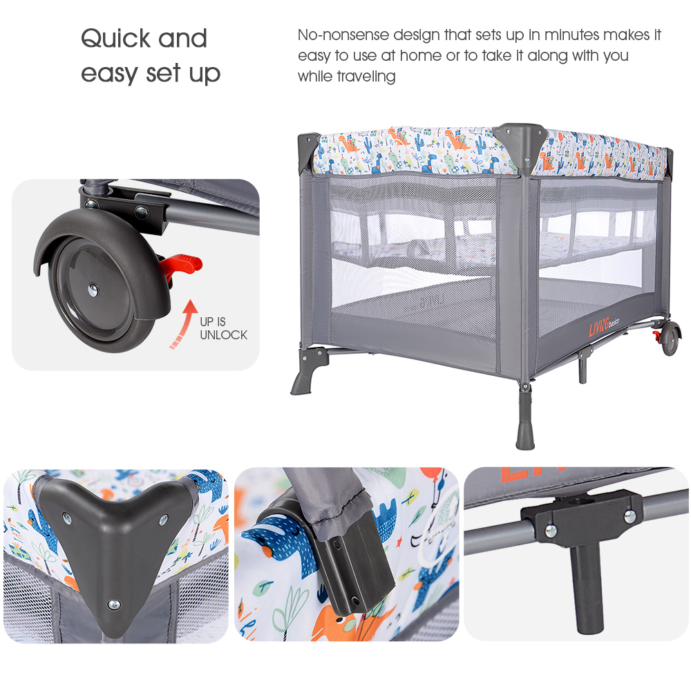 Portable Baby Playard And Changing Table, Foldable Suitable For Home