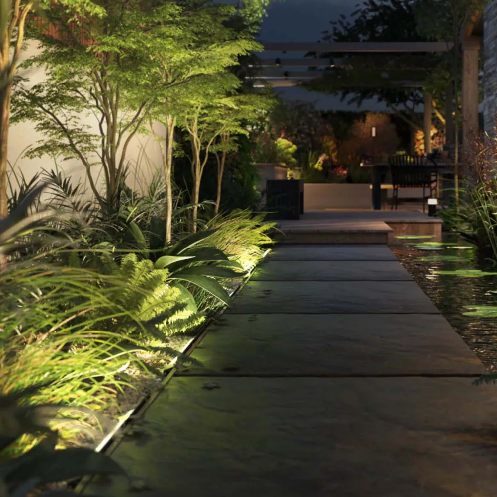 Barre lumineuse d'extérieur linéaire Philips Hue amarant, noire