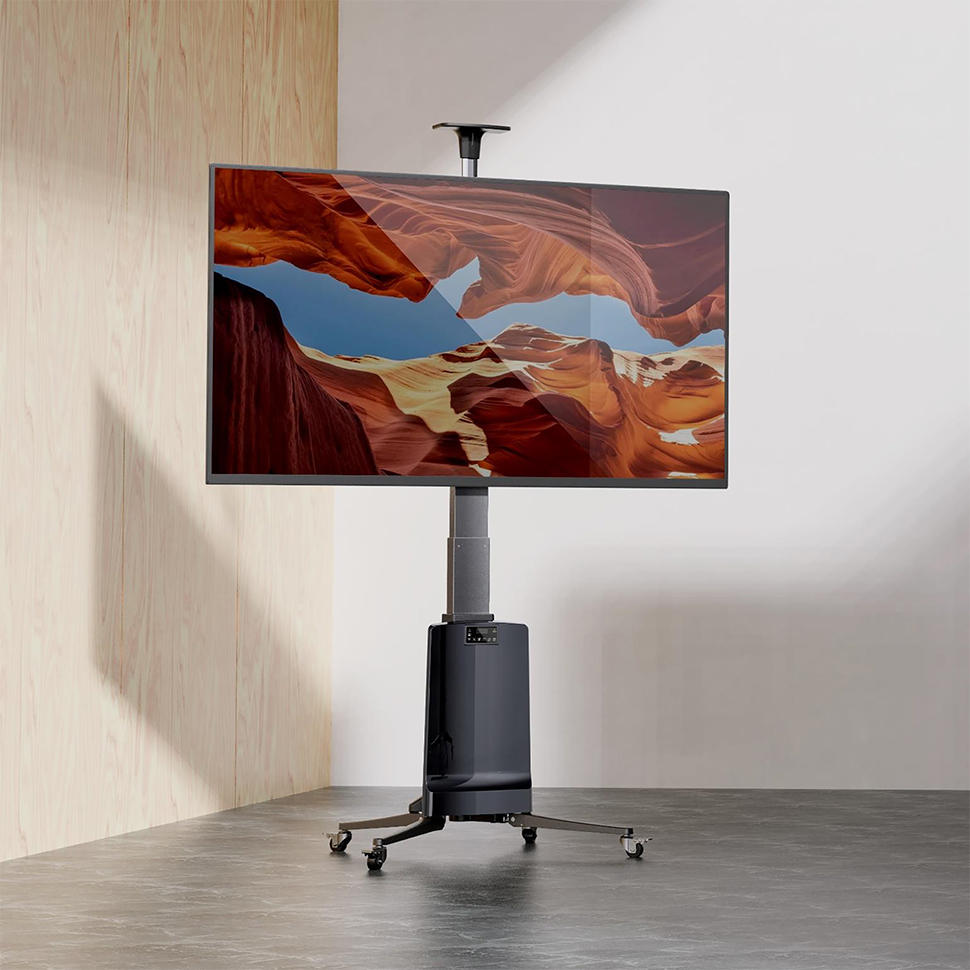 Motorized Versatile Professional Heavy Duty TV Mobile Cart for 55"85