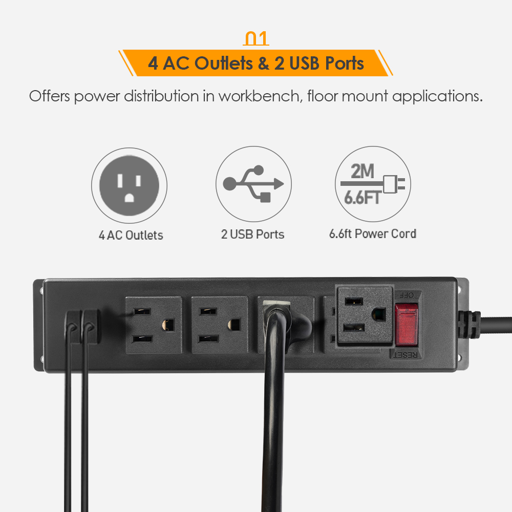 4-Outlet Power Strip