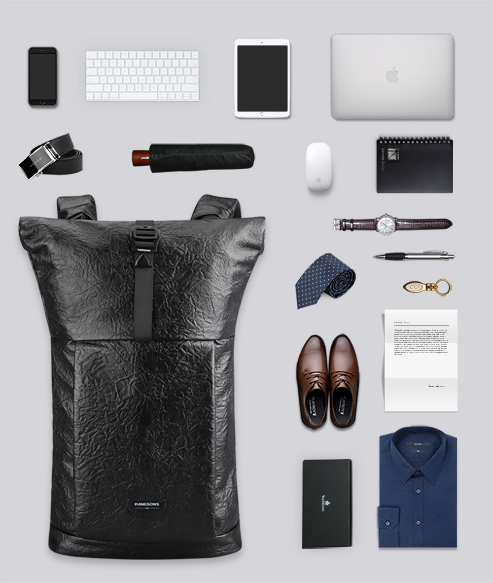 Roll Top 15in Laptop Backpack