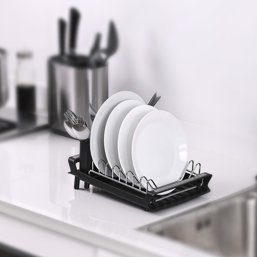 Dish Drying Rack with Removable Utensil Holder STORA