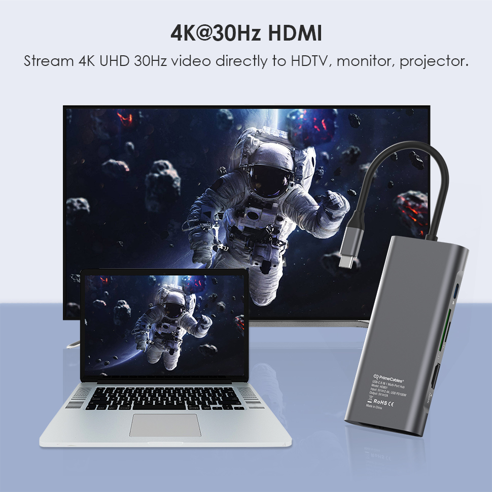 8 in 1 USB C Hub Adapter