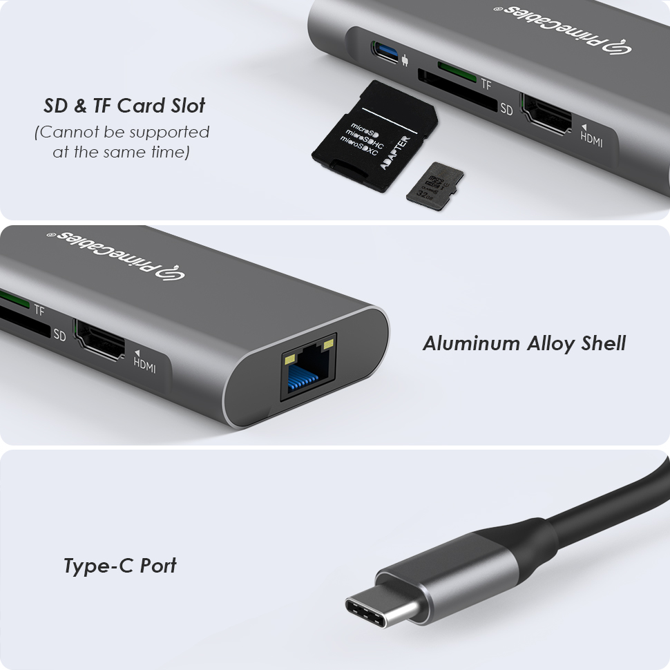 8 in 1 USB C Hub Adapter