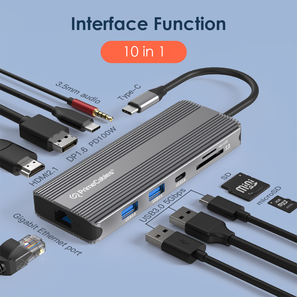 10 in 1 USB C Hub