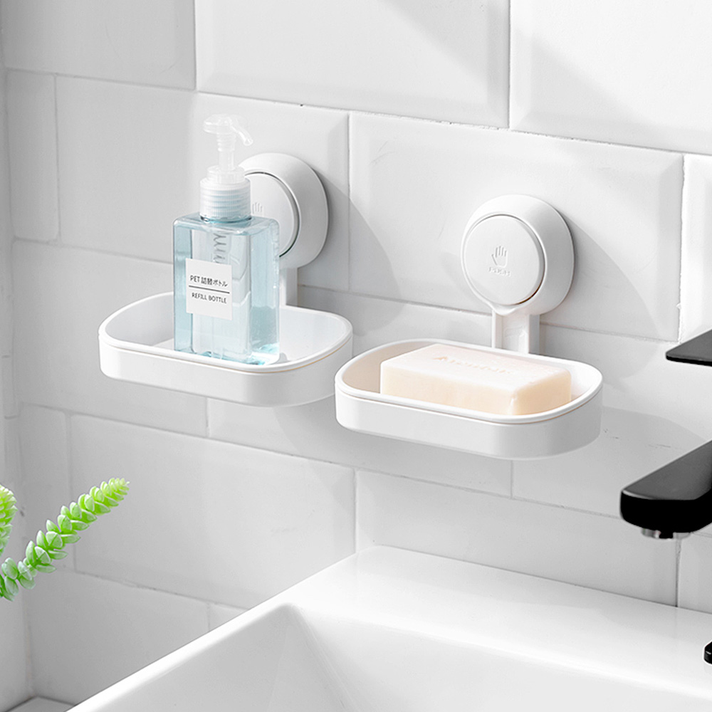 Suction Cup Double Dish Soap Holder Soap Dish STORA