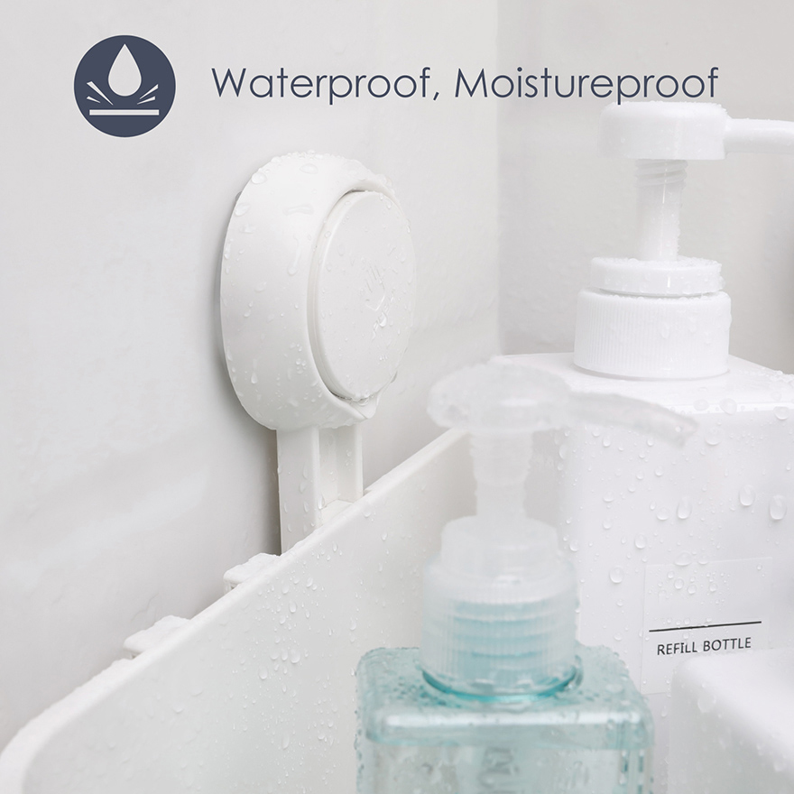 Wall Mounted Suction Cup Corner Shower Caddy STORA™