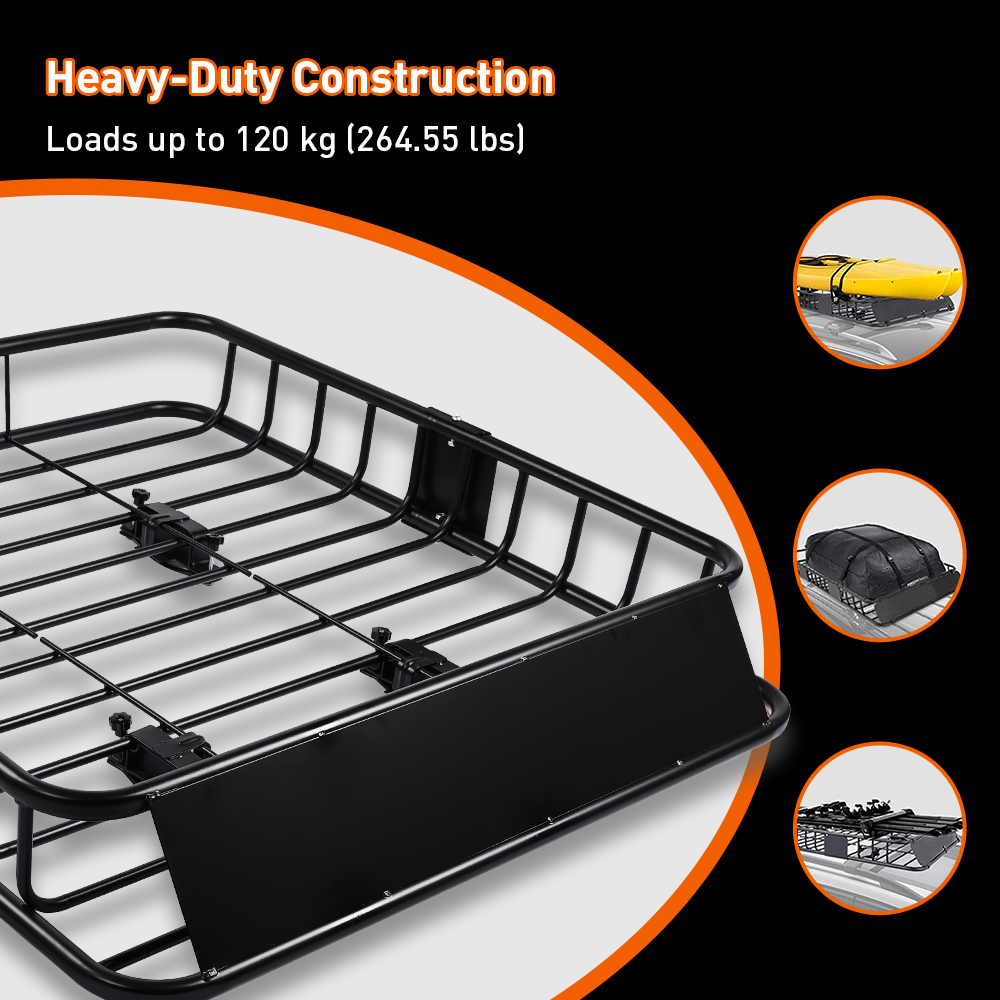 Powder Coating Steel Roof Car Cargo Rack Top Luggage Holder Basket ...
