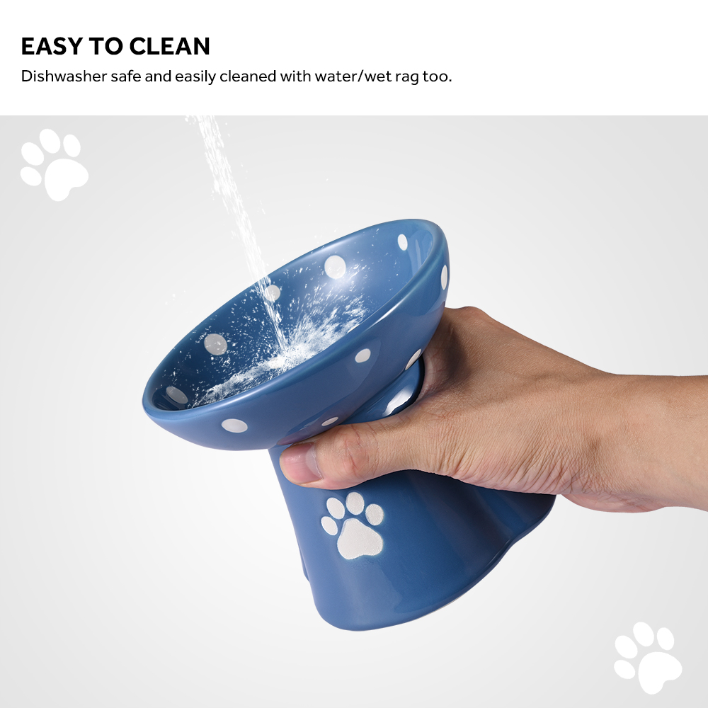 Raised Cat Ceramic Bowl