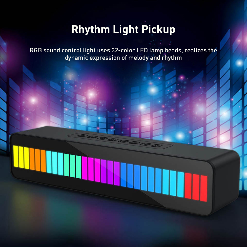 TWS Wireless Bluetooth Speaker with 6 Modes Rhythm Pickup Light ...