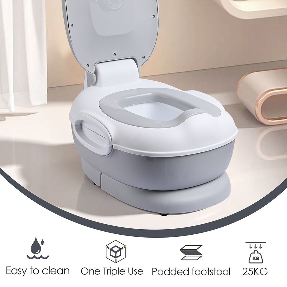 MultiStage 3in1 Potty Seat, Potty Chair, Trainer Ring and Step Stool