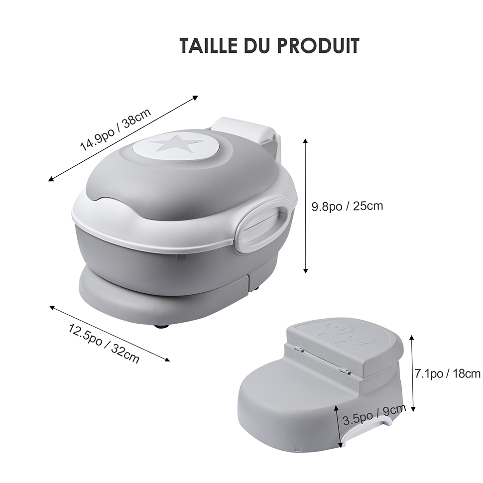 Siège pot 3 en 1 multi-étapes