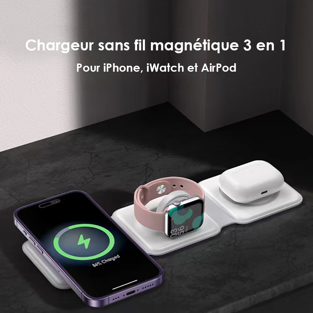 Étui à Clip Magnétique Pour Fitbit Alta / Alta HR – Silicone – Sans Fil – Clip De Remplacement