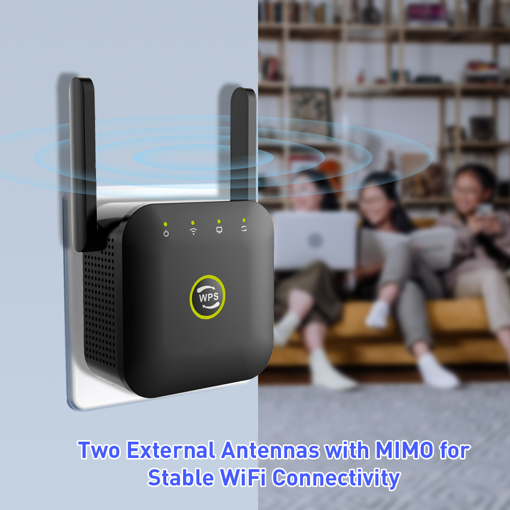 300Mbps Wi-Fi Repeater Signal Amplifier with Ethernet Port