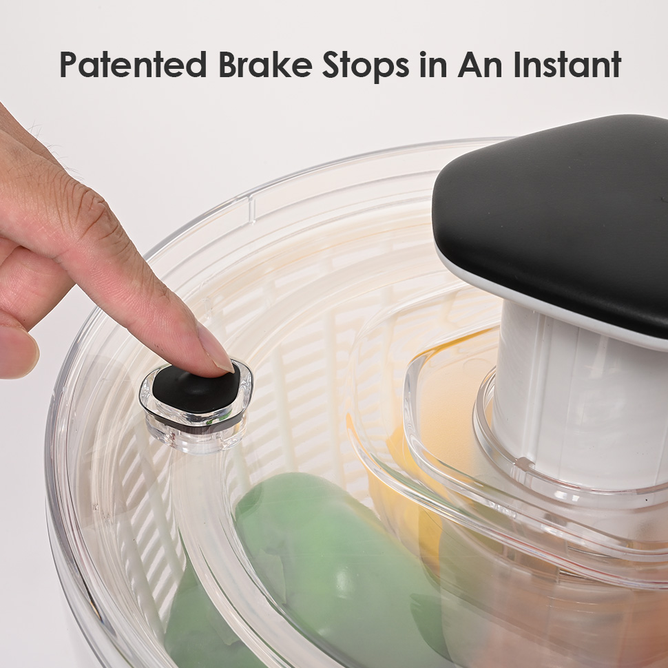 Salad Spinner with Washer Manual Lettuce Spinner Pump Fruit Dryer