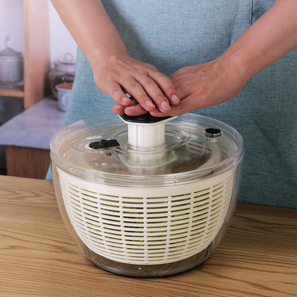 Essoreuse à Salade Manuel – Pour Légumes, Fruits, Pâtes – Déshydratation Rapide, Lavable Au Lave-Vaisselle