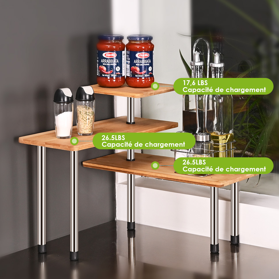 Étagère Douche Télescopique, Étagère D'Angle De Rangement Salle De Bain