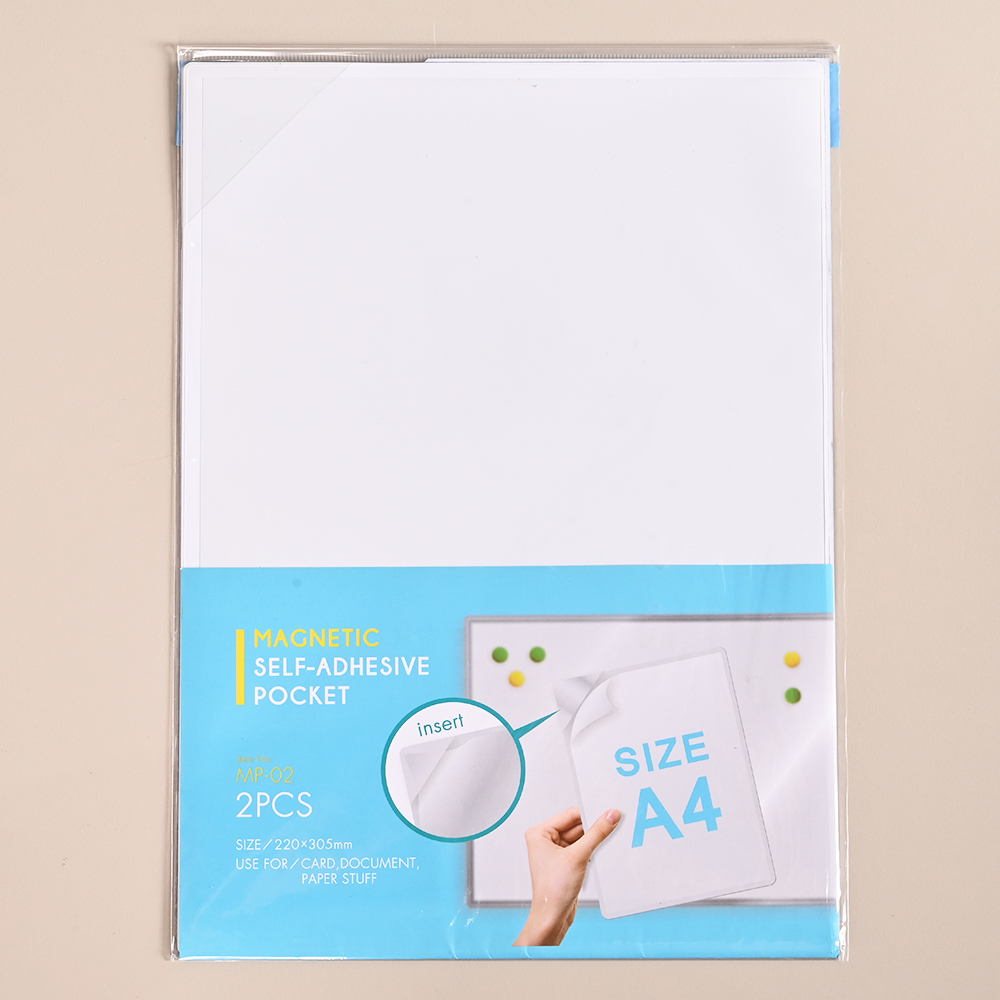 A4 SelfLaminating Pocket with Strong Adhesive Backing, 2 PCS