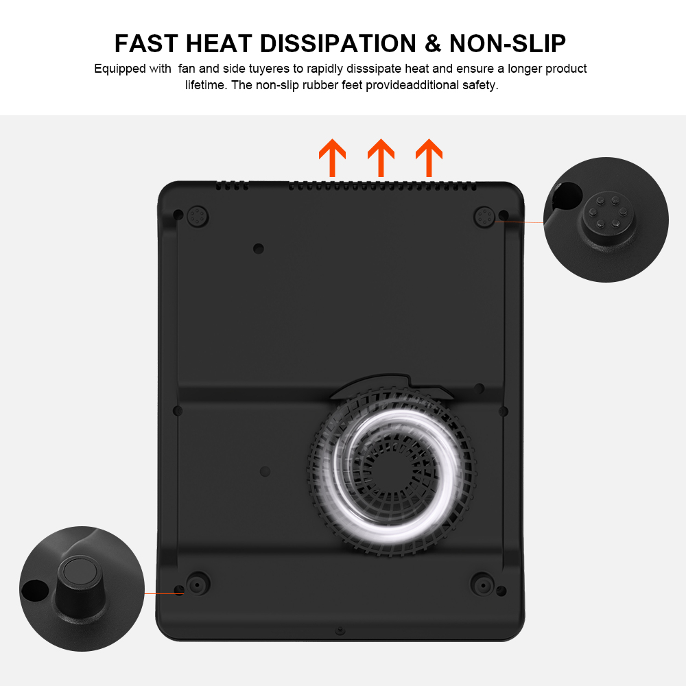 1800W Portable Induction Cooktop LED Display Cooker LIVINGbasics®
