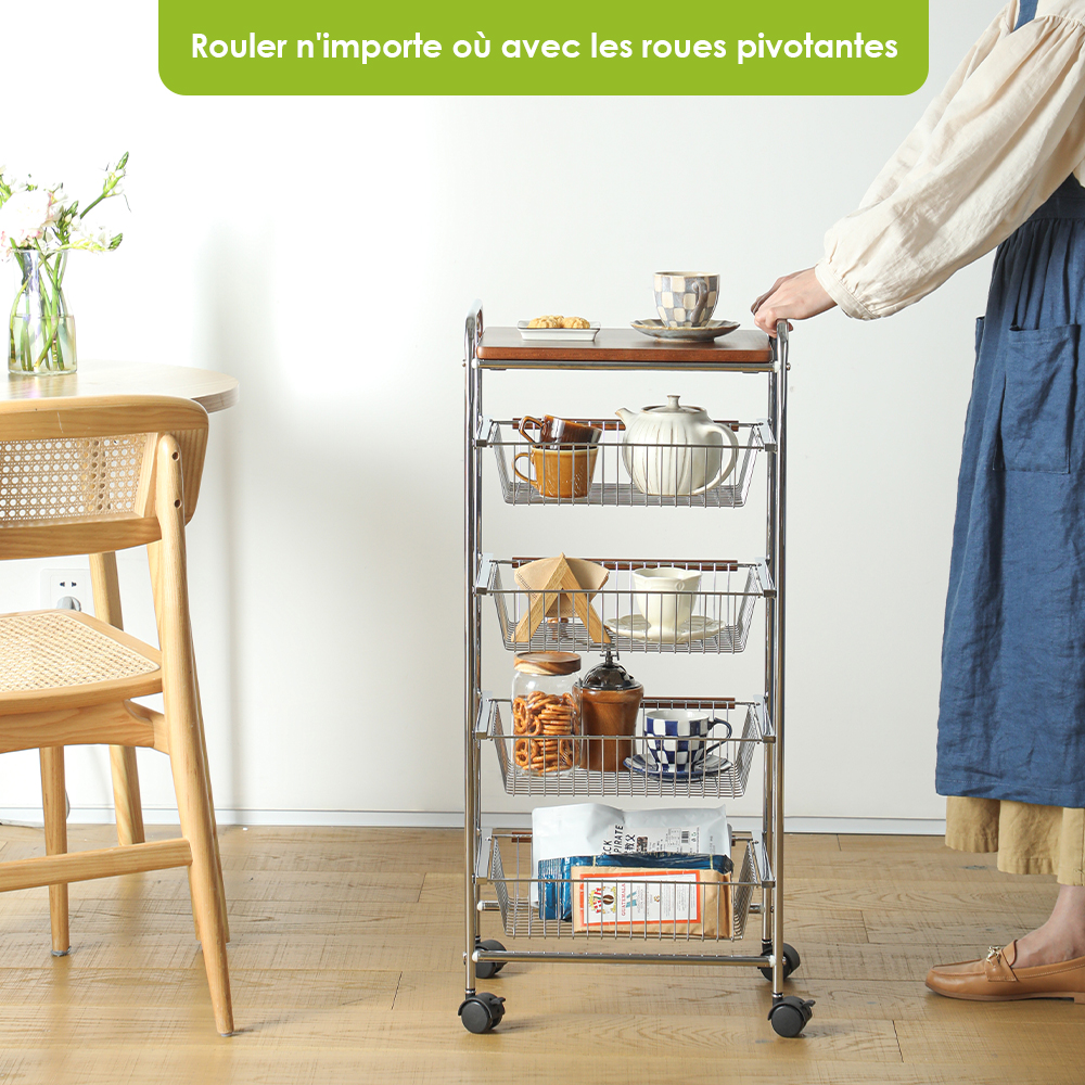 Panier 500x600 mm pour  plateaux, 10 plateaux 530x370 mm main image 0