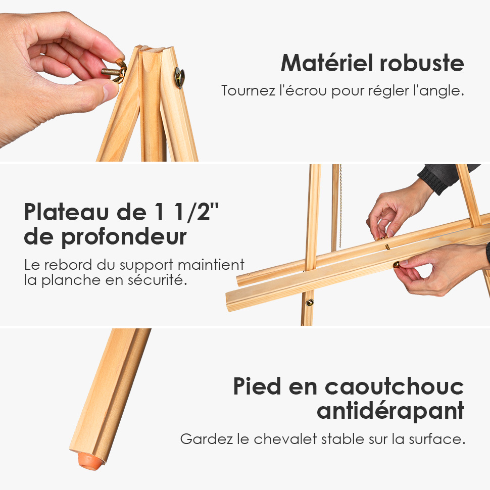 Chevalet Trépied Réglable Et Pliable - Hauteur Jusqu'à 168 Cm, Métal Robuste, Idéal Pour Affiches Mariage, Art, Expositions, Présentations (Noir)