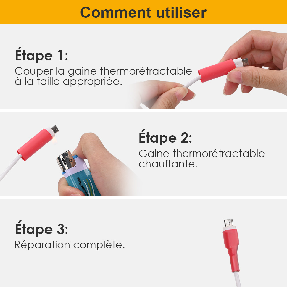 Gaine Thermorétractable à Revêtement Adhésif | Gaine à Double Paroi | WOER