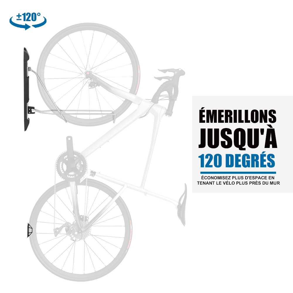 Support Mural Pliable Pour Vélo Lifeline - Rangement Vertical Pour VTT Et Vélo De Route, Neuf