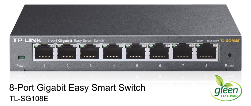 8-Port Desktop Gigabit Easy Smart Switch - TP-LINK®