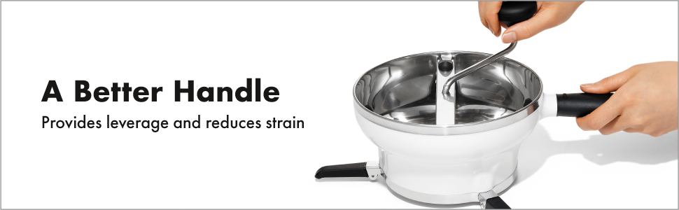 OXO Good Grips Stainless Steel Food Mill For Purees, Silver - OXO