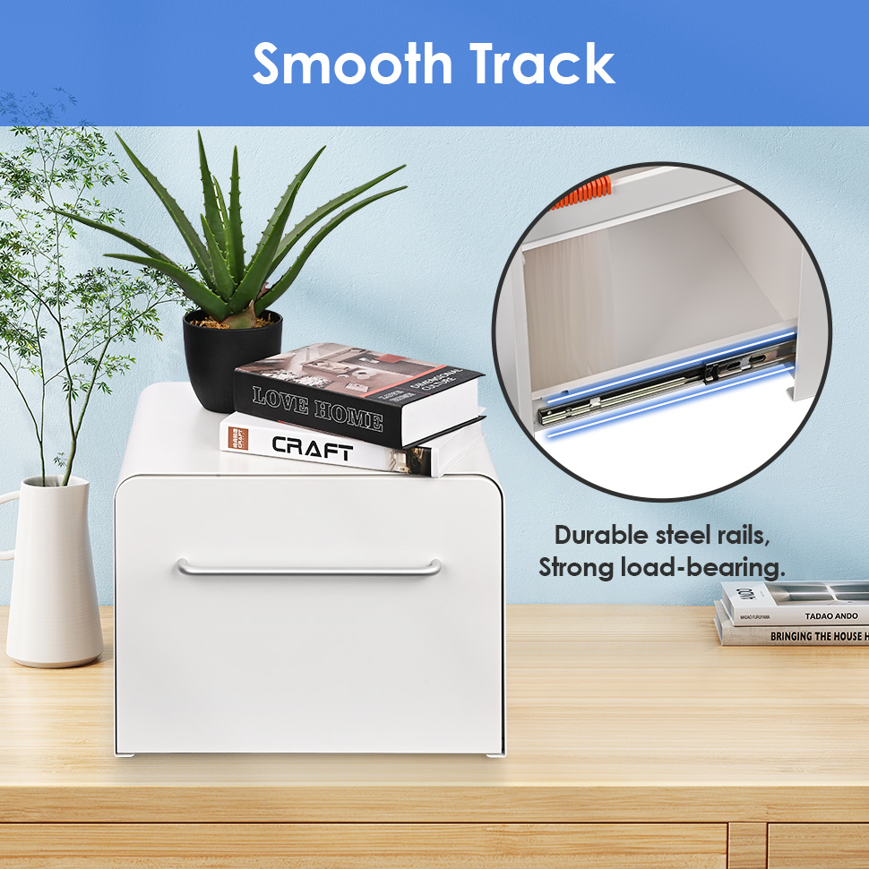 Durable Metal Letter Size File Cabinet – Smooth Slide Rails