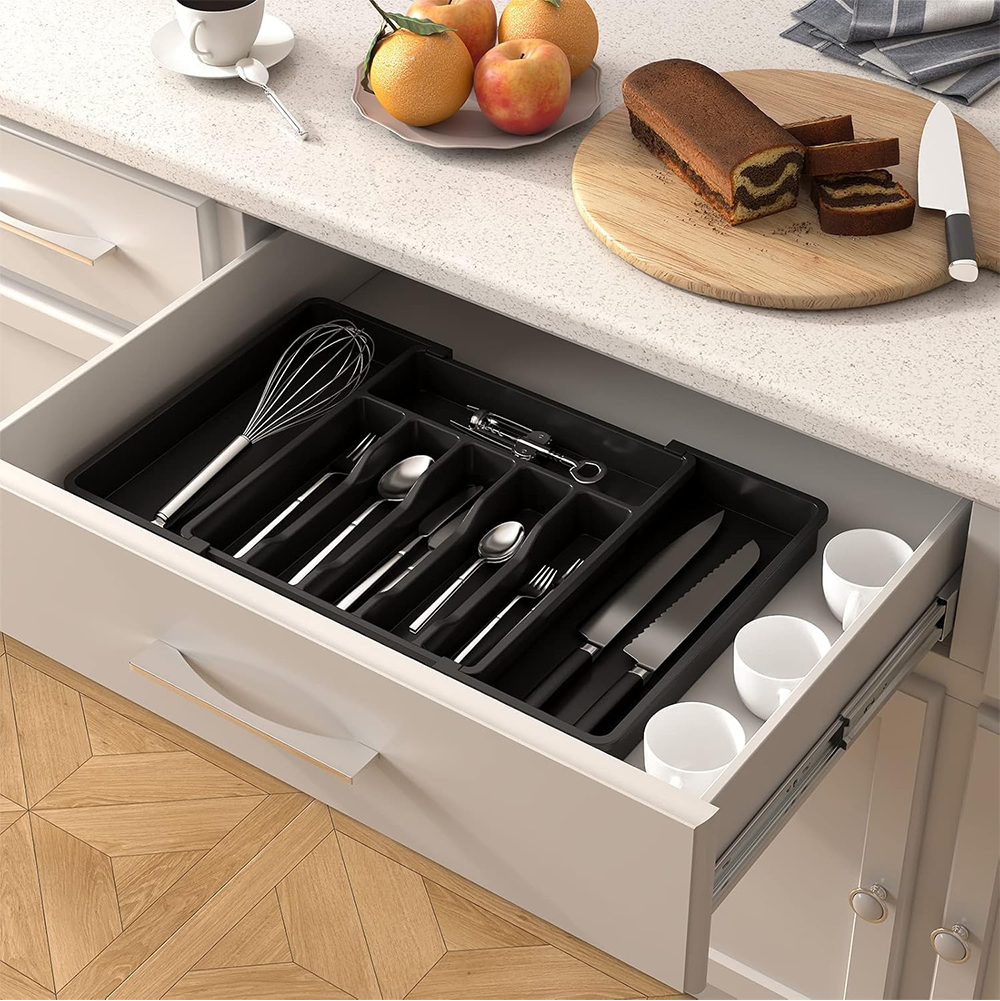 Expandable Kitchen Drawer Organizer, Adjustable Utensil Organizer ...