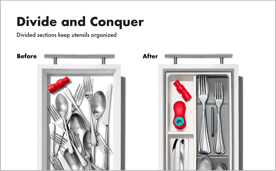 OXO Good Grips Kitchen Drawer Compact Utensil Organizer - OXO