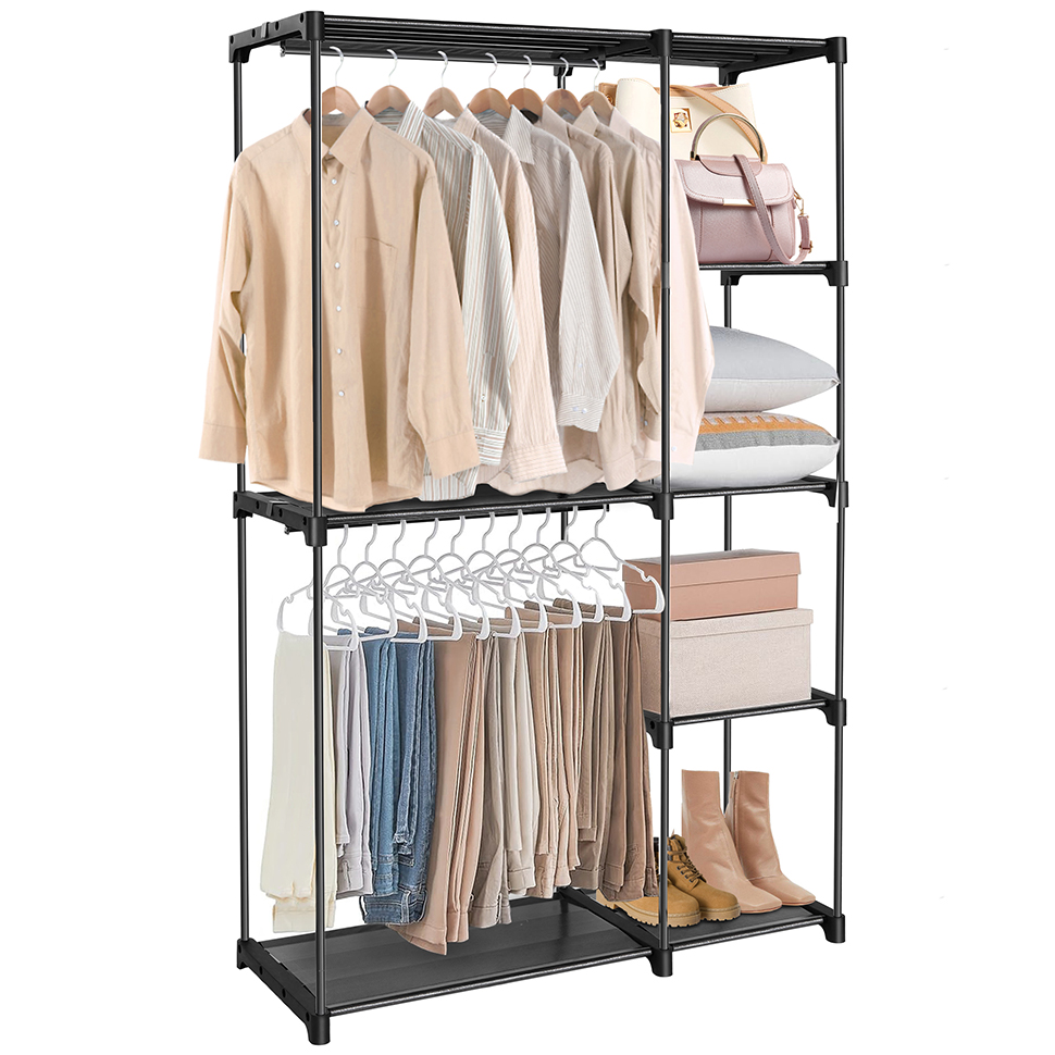 Wardrobe Closet, Freestanding Closet Organizer, Clothes Rack,