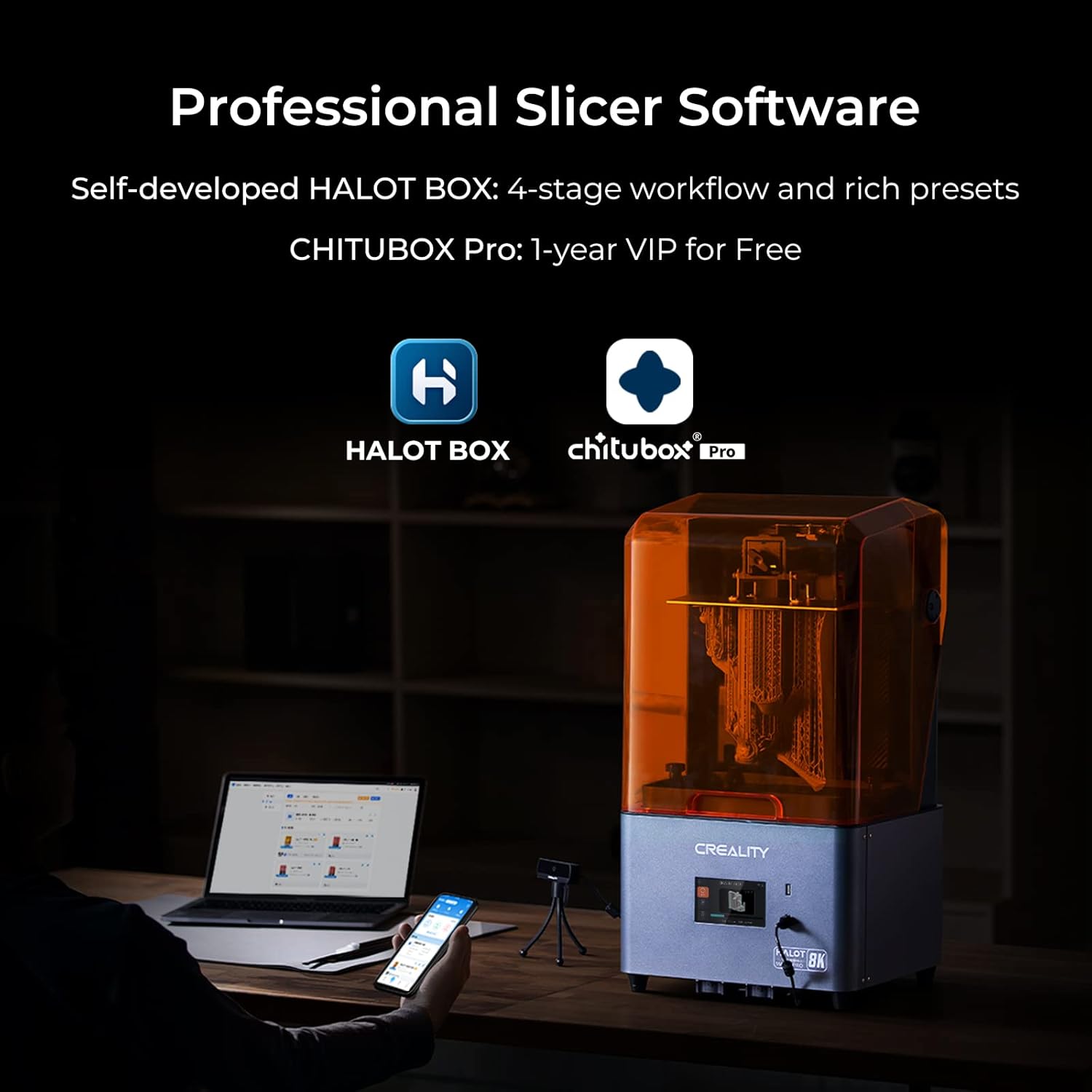 Creality HALOT-MAGE PRO Hyper-speed 8K Resin 3D Printer