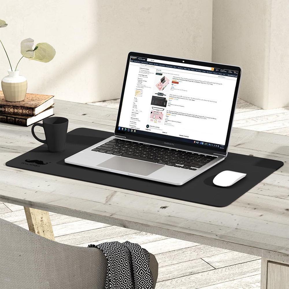 Non-Slip Desk Pad,Mouse Pad,Waterproof PVC Leather Desk Table Protector ...