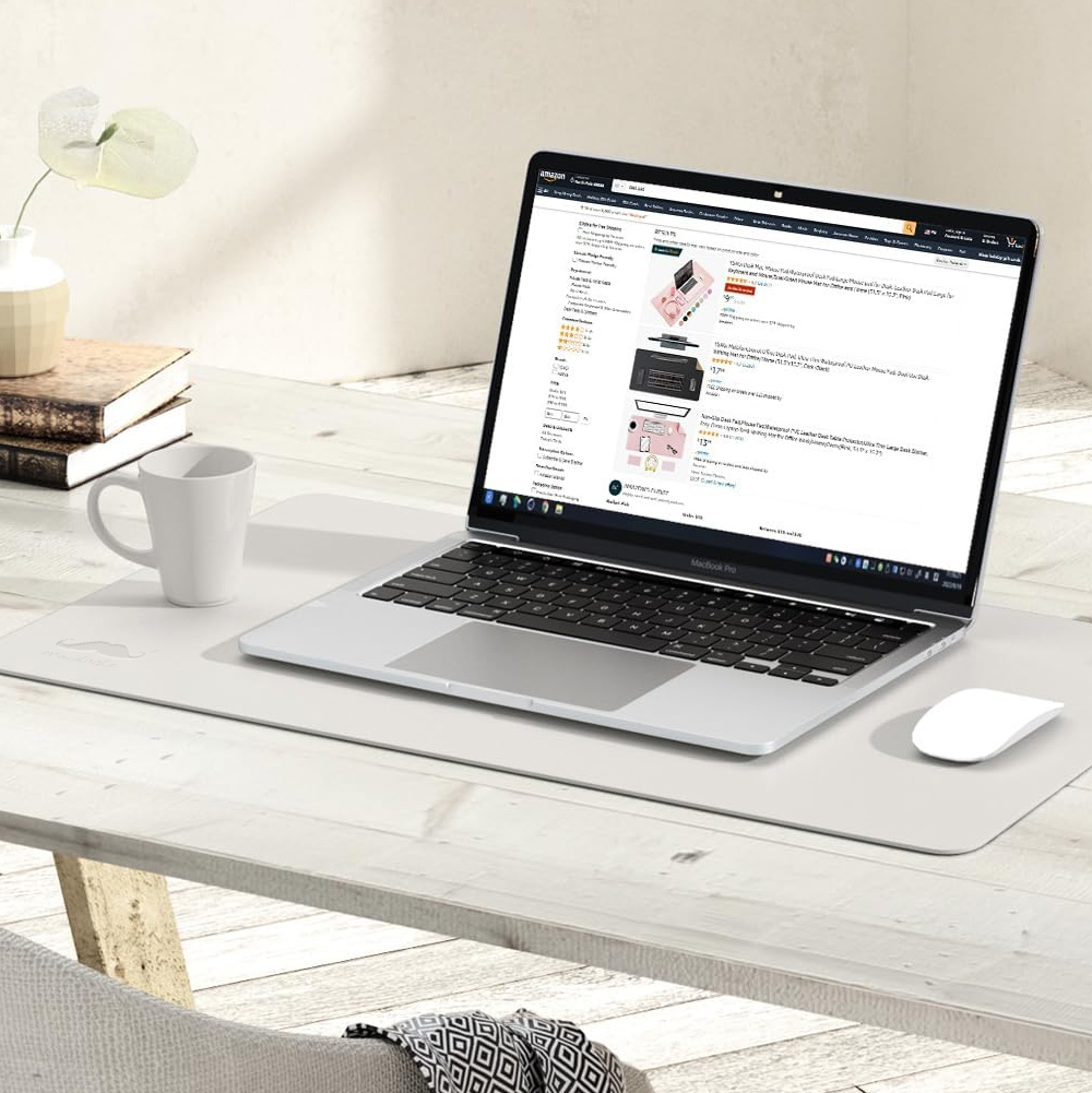Non-Slip Desk Pad,Mouse Pad,Waterproof PVC Leather Desk Table Protector ...