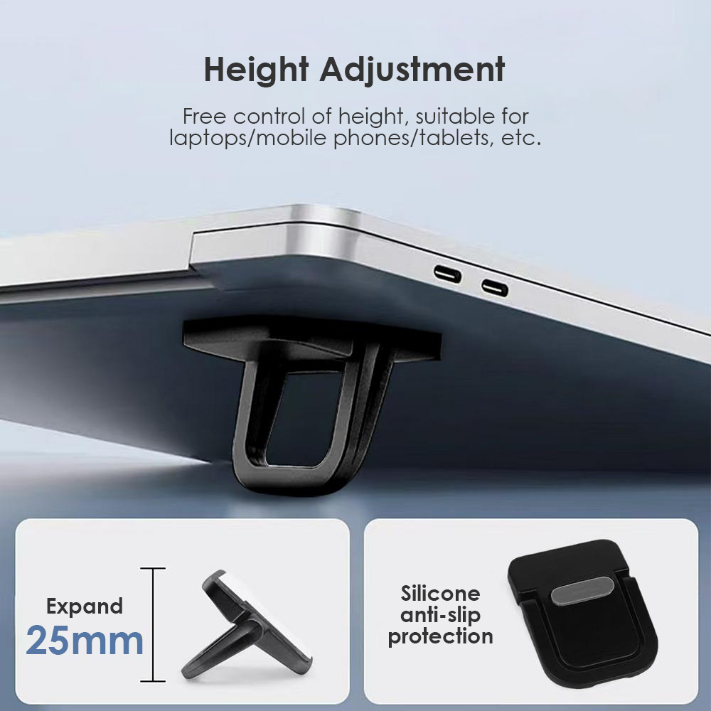 Invisible Laptop Stand Riser Foldable Portable Ventilated Desktop ...
