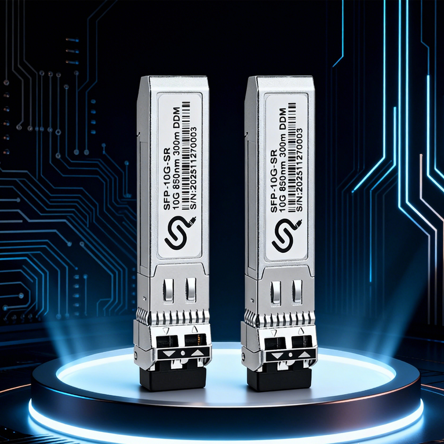 10Gbase-SR SFP+ 850nm 300m DDM Duplex LC Multimode Optical Transceiver ...
