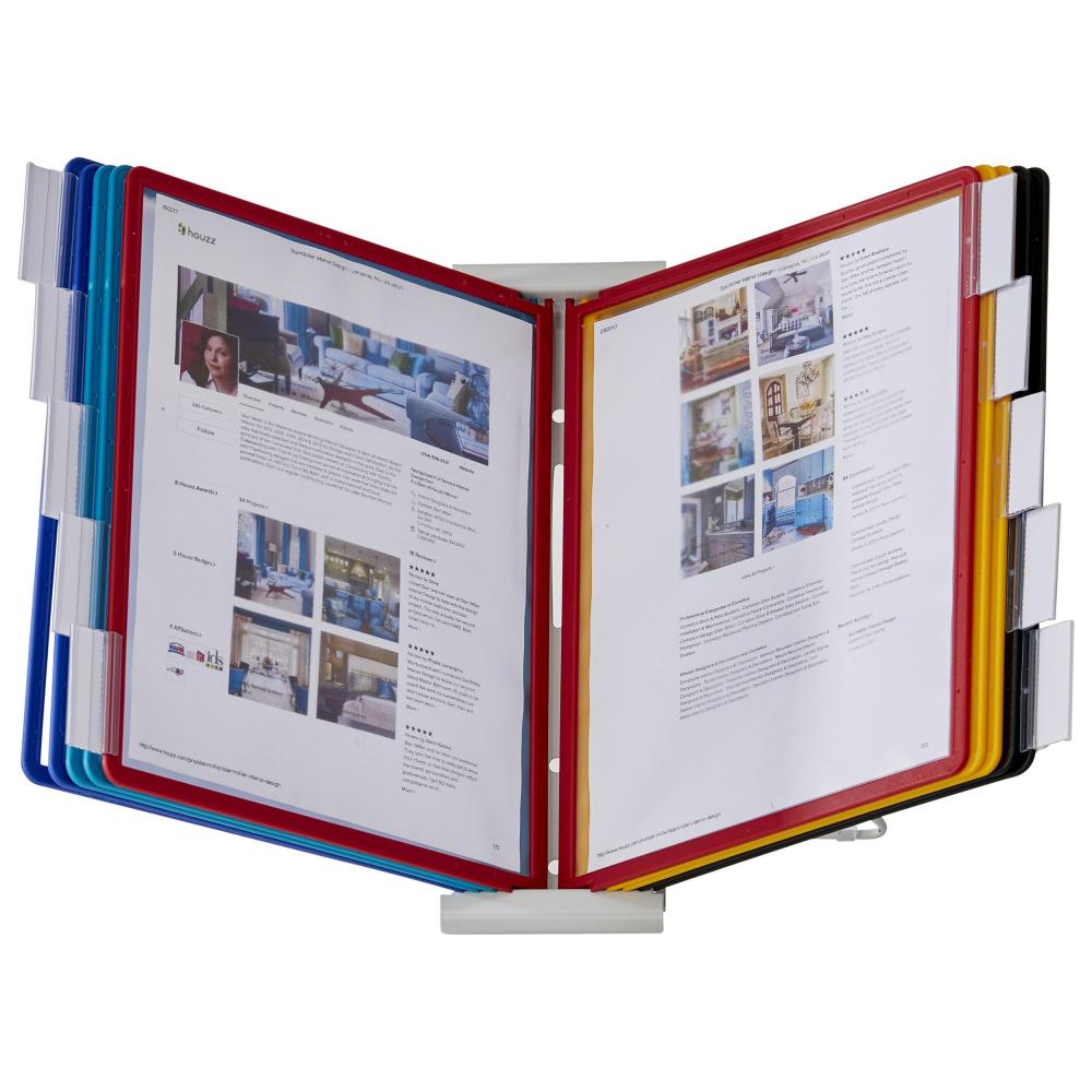 Desktop Reference Rack Refill Durable® Instaview® Desktop Reference System, Assorted Colors, 8.50