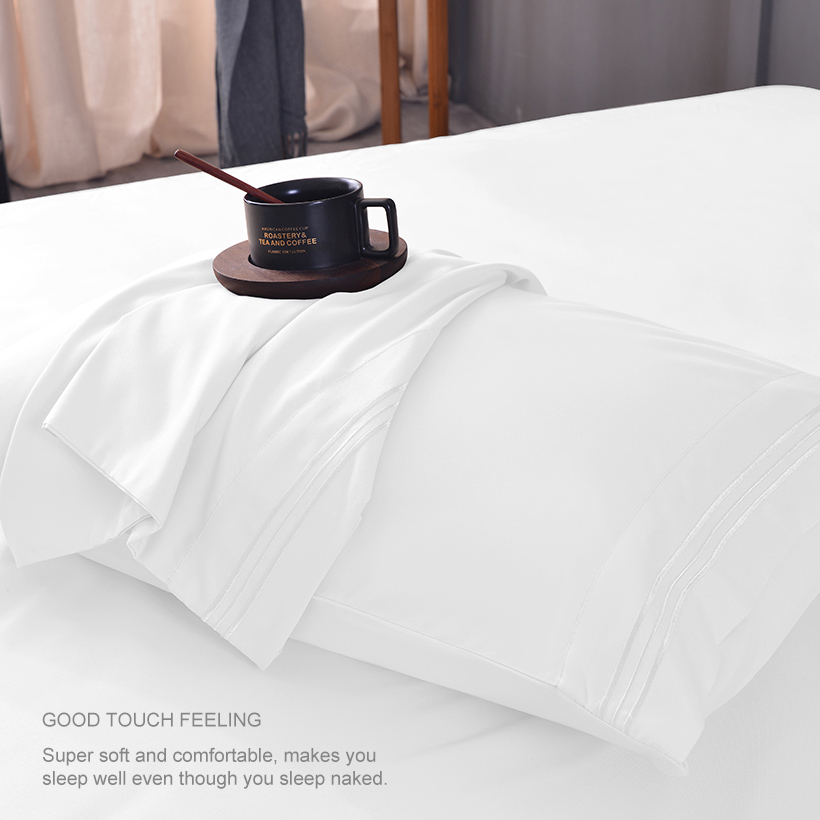 Bed Sheet Set Bedding 120 GSM Microfiber Soft Bedroom California King