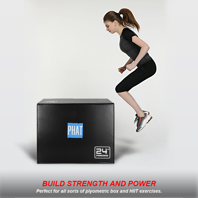 Plyo Box Near Me 3-in-1 Foam Plyometric Jump Box, 16