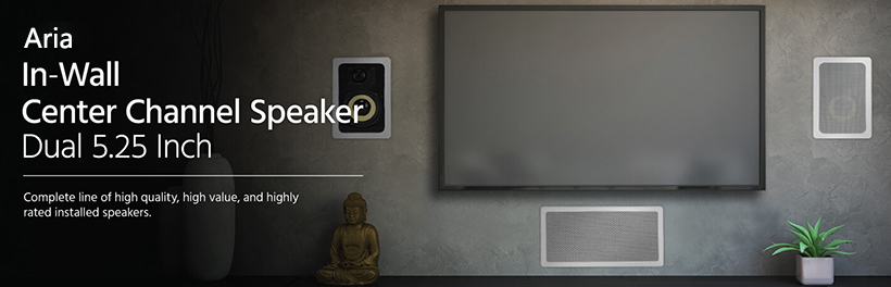 in wall center channel speaker